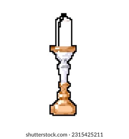 design candlestick vintage game pixel art retro vector. bit design candlestick vintage. old vintage illustration