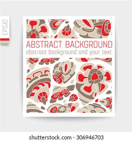 Design of card in cut out background.vector card.