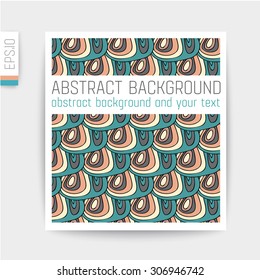 Design of card in cut out background.vector card.