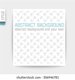Design of card in cut out background.vector card.
