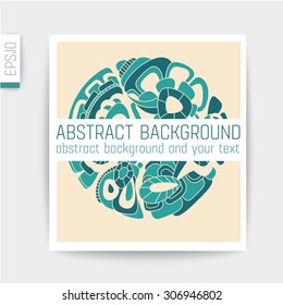Design of card in cut out background.vector card.