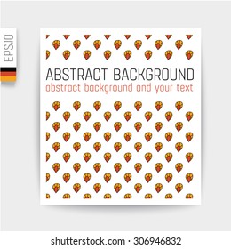 Design of card in cut out background.vector card.