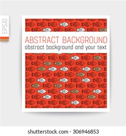 Design of card in cut out background.
vector card.