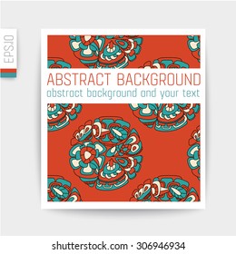 Design of card in cut out background.vector card.