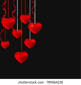 Design of card for Valentine's day
