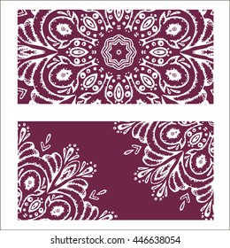 design cards abstract pattern in the style of boho chic