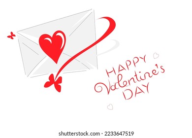 Design of cards for Valentine's Day, heart, love and care. Vector
