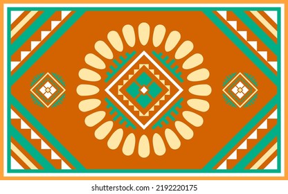 design for carpet fashion background, wallpaper, batik, fabric, clothing, and wrapping. Geometric ethnic pattern traditional, Moroccan kaftans diamond flower with triangle art carpet embroidery style.