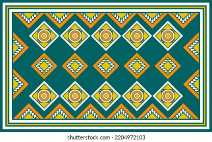 design for carpet fashion background, wallpaper, batik, fabric, clothing, and wrapping. Geometric ethnic pattern traditional, Moroccan kaftans tribe diamond seamless art carpet embroidery style.