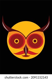 Design cartoon animal character head bird