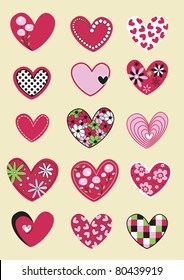 design with cartoon heart
