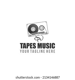 Design cassette tape vintage template