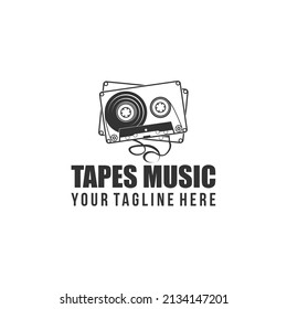 Design cassette tape vintage template
