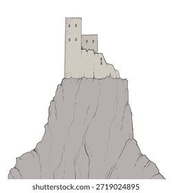 Gestaltung der Burg in Bergzug