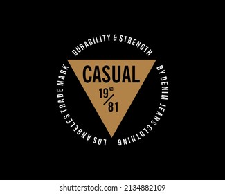 design casual denim of there is a line on the back