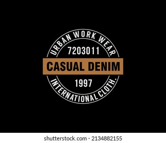 design casual denim of there is a line on the back