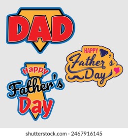 design for celebrate fathers day vector
