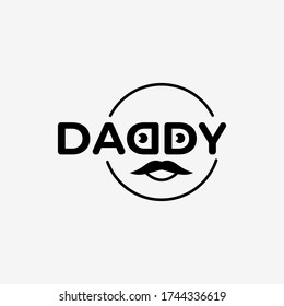 Design for celebrating Happy fathers day. Template for greeting card, Banner, flyer, invitation, congratulation, poster design. Vector illustration. 