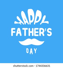 Design for celebrating Happy fathers day. Template for greeting card, Banner, flyer, invitation, congratulation, poster design. Vector illustration. 