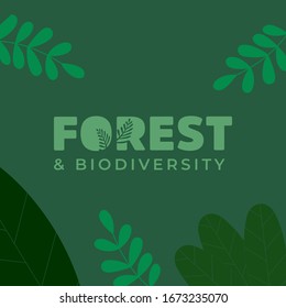 Design for celebrating International Day of Forest, march 21th in vector Illustration.