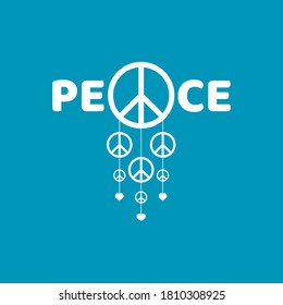 Design for celebrating international day of peace. happy world peace day greeting. vector illustration