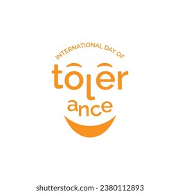 design for celebrating international day of tolerance in vector