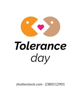 design for celebrating international day of tolerance in vector