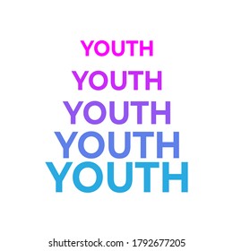 Design for celebrating International youth day event. August 12. Campaign vector illustration with youth engagement for global action theme