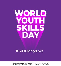 Design for celebrating World Youth Skills Day in Vector Illustration. 15 July