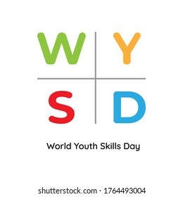 Design for celebrating World Youth Skills Day in Vector Illustration. 15 July