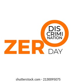 a design for celebrating zero discrimination day, march 1st. vector
