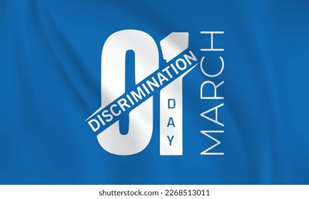 A design for celebrating zero discrimination day, march 1st. vector illustration stock illustration. ZERO DISCRIMINATION DAY, 1 March. Vector illustration for Zero discrimination day.