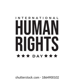 Design for celebration the Human Rights Day with recover better - stand up for human right theme. Web banner for social equality.
