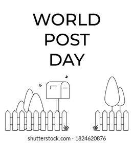 Design for celebration world post day. 9 October