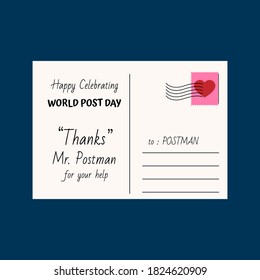 Design for celebration world post day. 9 October