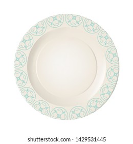 design of ceramic plate illustration