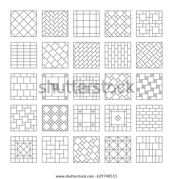 Design Ceramic Tile Mosaic Composition Tile Stock Vector (Royalty Free ...