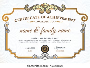Design certificate to be elegant and stylish.