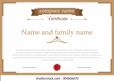 Design Certificate For Vector