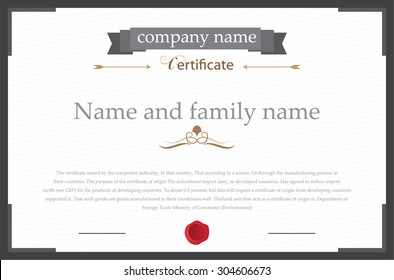 Design Certificate For Vector