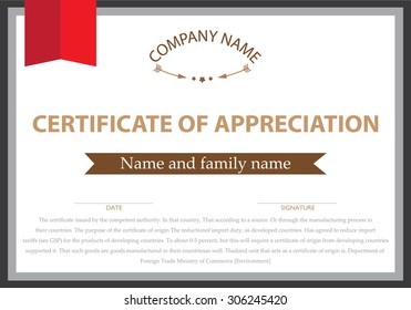 Design certificate for vector