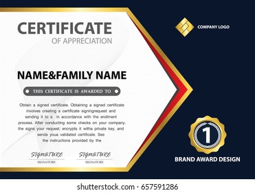 Design certificate for vector