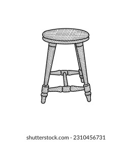 Design chair vector logo template. modern futuristic chair interior icon logo design line