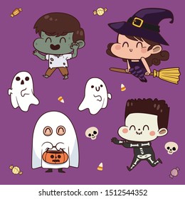 Design Character Pattern Halloween Party