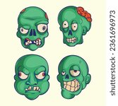 design character zombies vector art