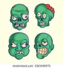 design character zombies vector art