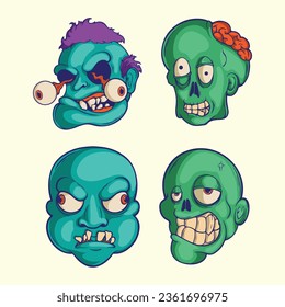 design character zombies vector art