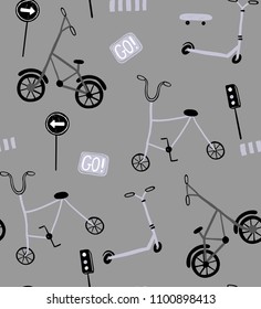 

design for children bicycles pattern all over