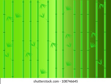 design of chinese bamboo trees with texture of handmade paper