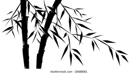 design of chinese bamboo trees, vector illustration